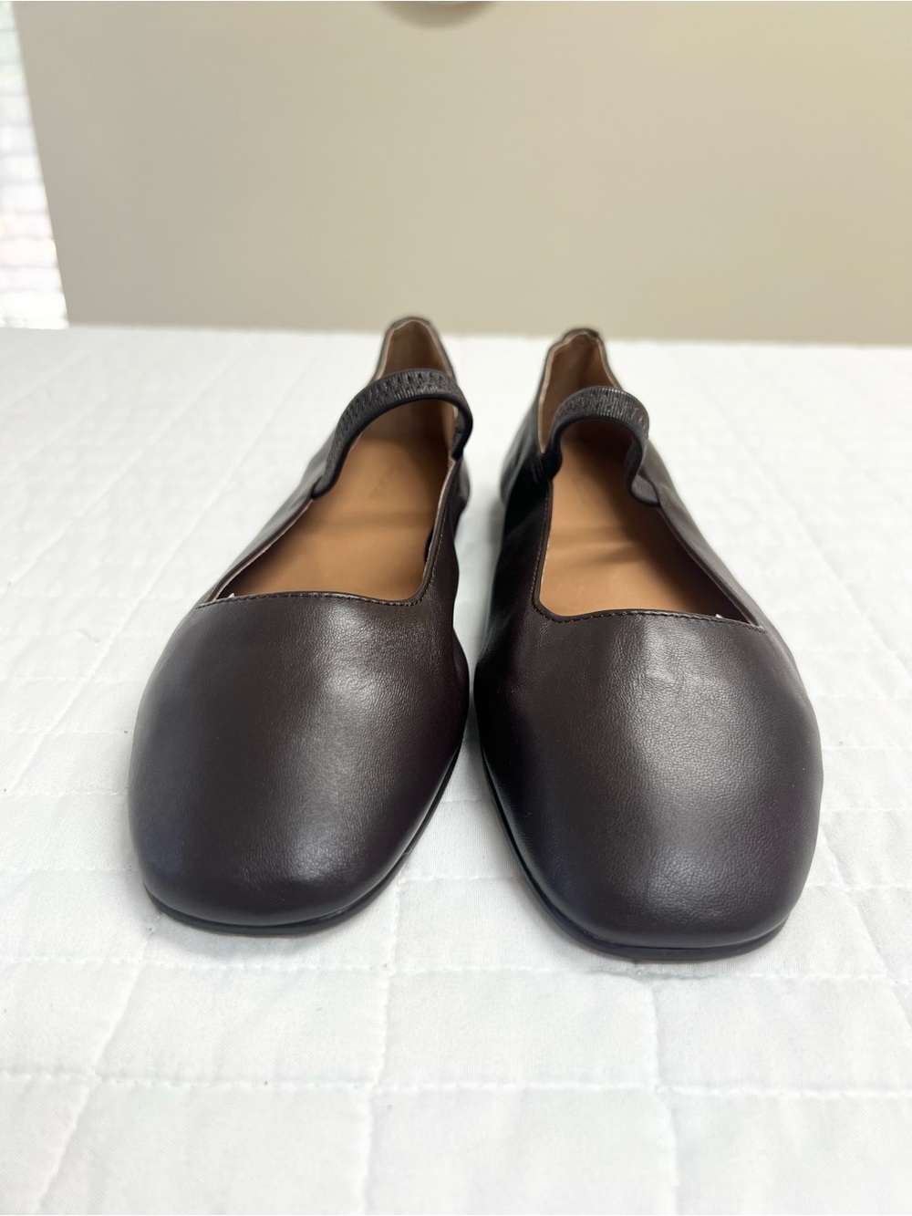Madewell The Greta Mary Jane Flat in Coffee Bean Brown Size 7 - Picture 7 of 10